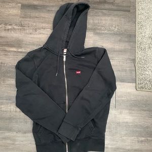Levis standard zip up sweater